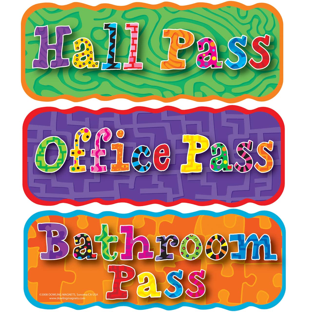 Magnets Tools&#x2122; Magnetic Hall Pass, Set of 3